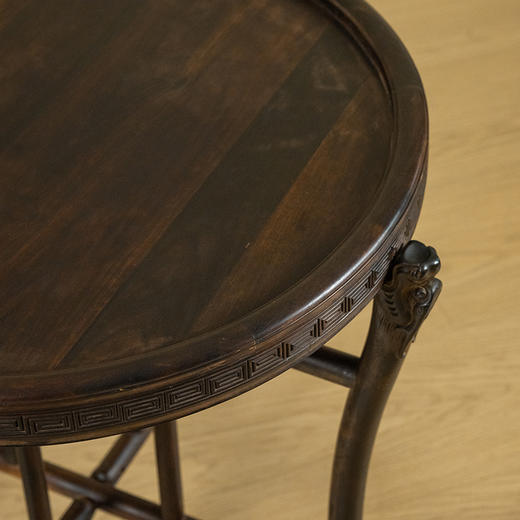 二十世纪 紫檀折叠式四足圆台 商品图3