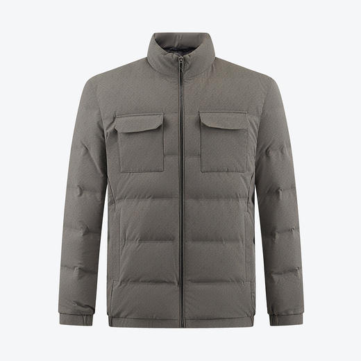 【90白鸭绒】柒牌男士立领羽绒服冬季厚款时尚字母印花工装风外套	125E70340 商品图4