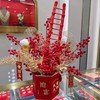【年宵装饰】步步高升发财梯金色/红色（高42cm) 商品缩略图5