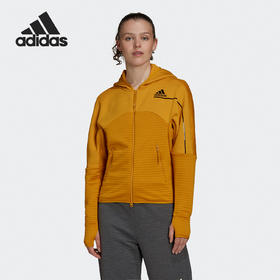 【库存有限，无货将作退款，建议勿拍】Adidas/阿迪达斯女子舒适连帽休闲运动夹克外套 FT6774