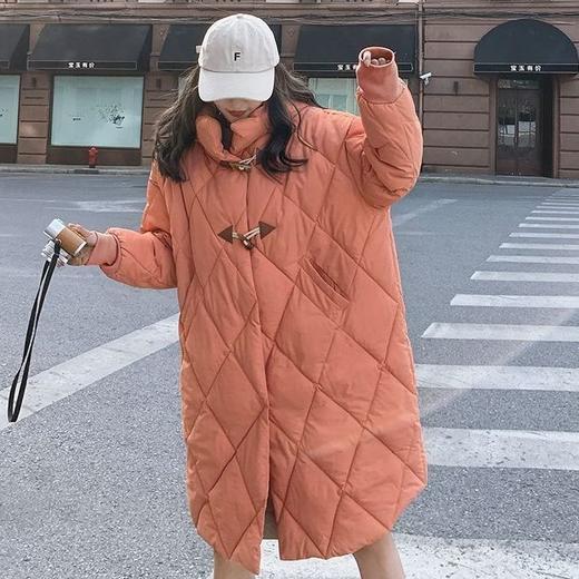 大码300斤棉服【设计感小众中长款外套】冬季 胖mm 宽松显瘦 连帽棉衣ins 商品图2