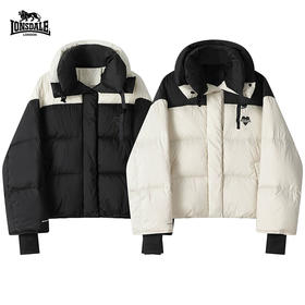 【预售5-7天发货】LONSDALE/龙狮戴尔 爱心鹅绒拼色羽绒服（短款）[福利品]