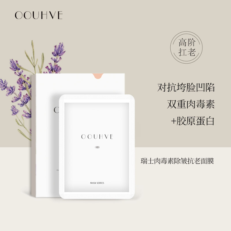 终极抗老双重肉毒杆菌蛋白肽面膜高配除皱抗老补水淡化纹路凹陷紧致5贴