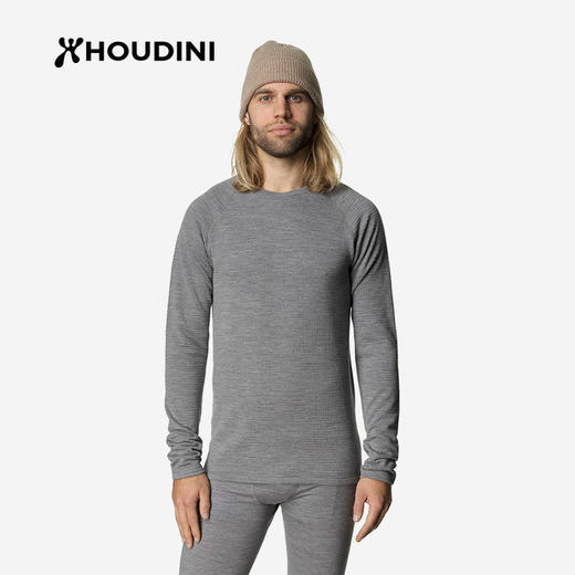 HOUDINI胡丁尼 Desoli Thermal Crew 迪索丽 男款户外保暖长袖T恤840034 商品图0