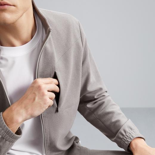 【特价】【华夫格】柒牌立领夹克男秋季新款时尚青年休闲灰色男士外套	125K70540 商品图2