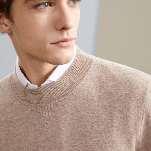 【山羊绒】柒牌半高领羊毛衫男秋冬新款休闲百搭男士保暖上衣	125Y70480 商品图2