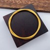 【限时克减150元】足金999.9 #莫比乌斯  【油亮版本】古法实心(面宽约4-4.5mm)莫比乌斯环固口手镯(AIGFSZ00152)（预售产品下单后不退款不退货不换货不补差价） 商品缩略图0