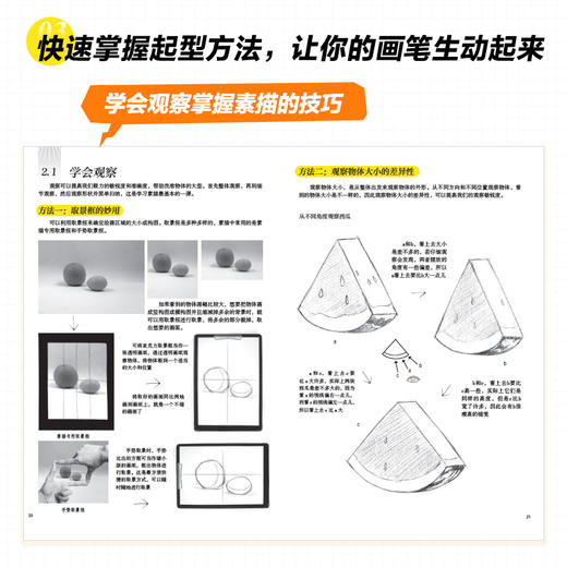 素描入门教程 结构起型 素描基础教程素描书入门铅笔手绘素描结构起型静物速写临摹画册范本画画入门自学*基础 商品图3