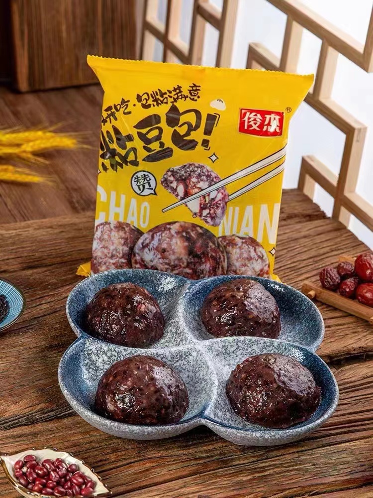 周五取货：【俊杰黏豆包】一袋400g（4只）筋糯黏香，质地细腻，馅料十足，豆香浓郁好味道！