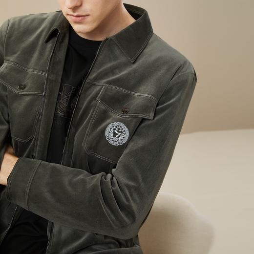 【灯芯绒】柒牌夹克男秋季新款时尚休闲工装风翻领茄克外套	125K70270 商品图2