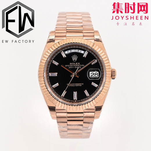 EW劳力士星期日历型系列 全金日志40mm
款式：男士腕表 商品图0