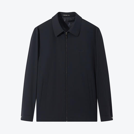 【无缝翻领】柒牌夹克男秋季新款干部商务休闲爸爸装防风外套	125K70120 商品图4