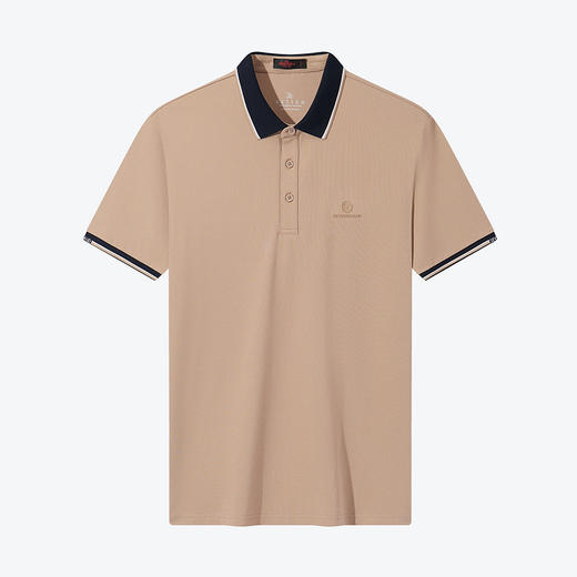 【冰爽棉/3A抗菌2A防螨】柒牌polo衫男士短袖夏季薄款休闲翻领T恤	124T70420 商品图4