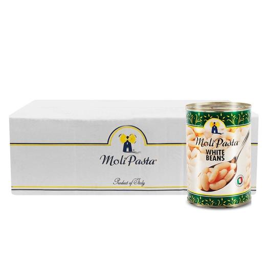 【中欧班列精选5罐】 意大利莫利白豆罐头 原装进口莫利早餐即食扁豆熟芸豆沙拉西餐白豆罐头 400g/5罐 商品图8