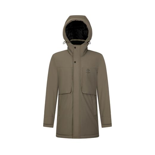 【三防】柒牌鹅绒羽绒服男士时尚休闲字母印花中长款保暖连帽外套	125E70060 商品图4