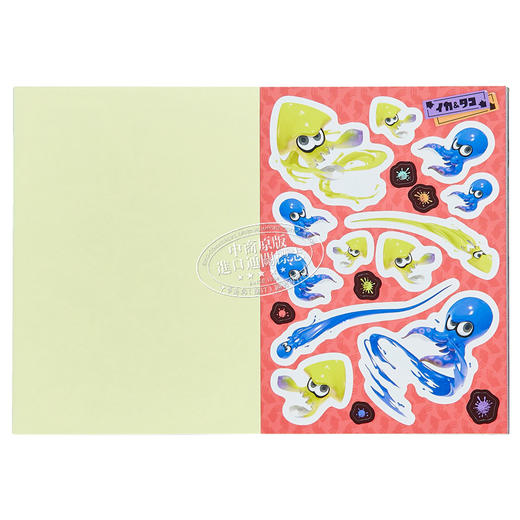 预售 【中商原版】Splatoon 喷射战士3 贴纸书 斯普拉遁日文艺术原版 スプラトゥーン3 イカす!シールブック 任天堂 小学馆 商品图5