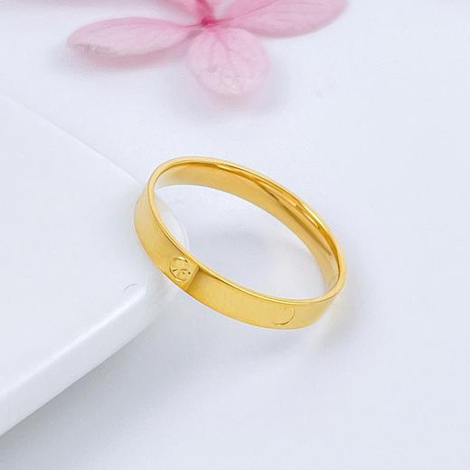 【限时克减150元】足金999.9 实心固口螺丝纹镜面金戒指（面宽约2.6-3mm）(AIJZ00033)（预售产品下单后不退款不退货不换货不补差（预售产品下单后不退款不退货不换货不补差 商品图1