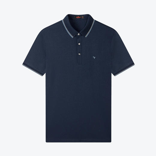 【5A抗菌/2A防螨】柒牌短袖POLO衫男夏季薄款商务休闲多色翻领T恤	124T70120 商品图4