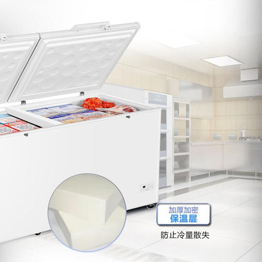 海尔冰柜商用大容量冷藏冷冻柜转换超低温深冷速冻卧式柜带锁商用冷冻柜BC/BD-629HEZ 商品图0