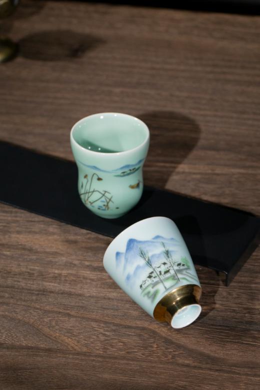 绿水青山 · 金绘对杯 商品图2