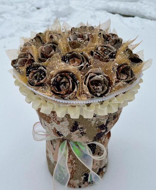 《戎花》今生有爱  无畏山海  私人订制专属玫瑰花束 手工制作  绽放在指尖的浪漫 商品图3