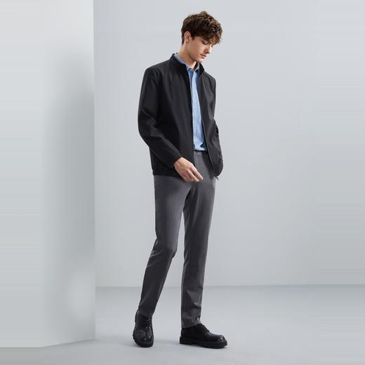 【双面穿】柒牌男士立领夹克2024春秋新款商务休闲格纹外套茄克衫	126K70040 商品图3