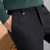 【特价】柒牌男装休闲裤男秋冬厚款商务中青年通勤弹力直筒针织长裤子	125H70750 商品缩略图2