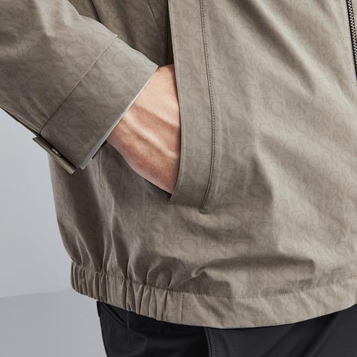 【双面穿】柒牌立领夹克男春季新款商务休闲字母满印男装外套	124K70080 商品图3