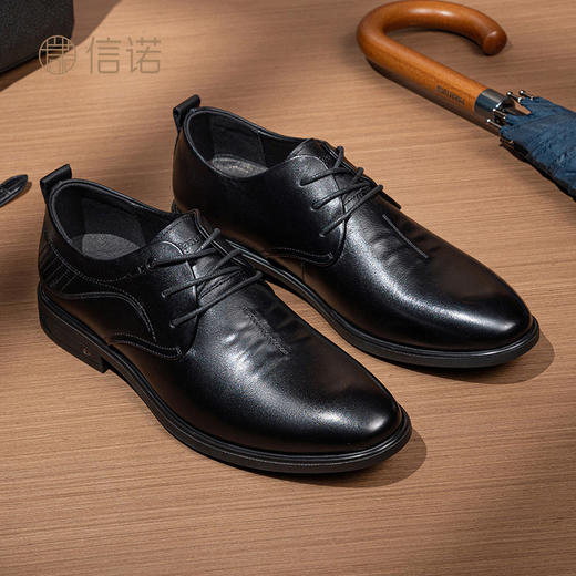 信诺特大码男鞋春秋真皮舒适休闲47爸爸鞋商务37中年皮鞋特小码35N0D253 商品图2