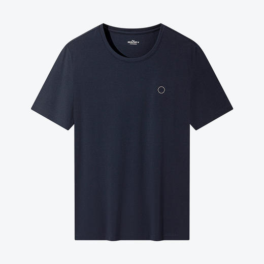 【莫代尔】柒牌男装短袖T恤男潮流休闲夏季薄款男士圆领上衣	124T71590 商品图4