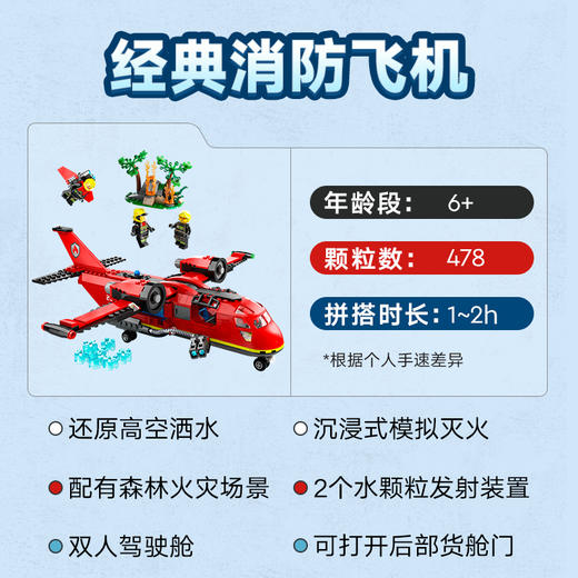 乐高 LEGO消防飞机LEGC60413 商品图2