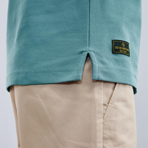 【凉感索罗纳】柒牌polo衫男士短袖夏季薄款时尚休闲翻领上衣	124T70200 商品图3