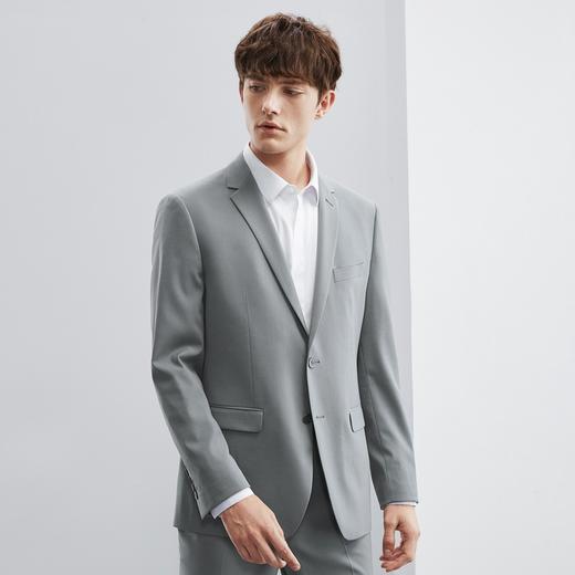 【含莱赛尔桑蚕丝】柒牌男士西服套装商务正装新郎结婚礼服两件套	124C70030 商品图1