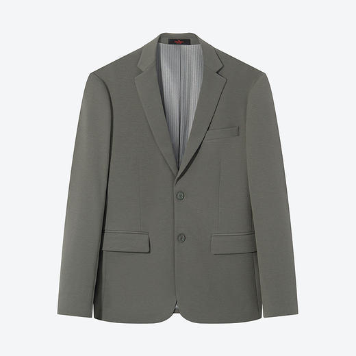 【华夫格】柒牌休闲西服男2024春季新款商务平驳领男士单西装外套	126C70410 商品图4