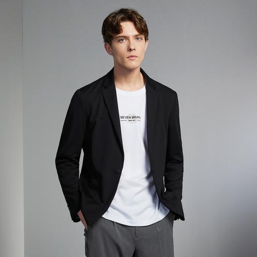 【含桑蚕丝】柒牌西装外套男2024春秋新款商务休闲平驳领便服单西	126C70010 商品图1