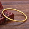 【限时克减150元】足金999.9  【磨砂实心】古法传承面宽约2.7-2.9mm古法光圈古法素圈固口古法手镯(GFSZW00013-01)（预售产品下单后不退款不退货不换货不补差价） 商品缩略图0