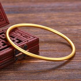 【限时克减150元】足金999.9  【磨砂实心】古法传承面宽约2.7-2.9mm古法光圈古法素圈固口古法手镯(GFSZW00013-01)（预售产品下单后不退款不退货不换货不补差价）