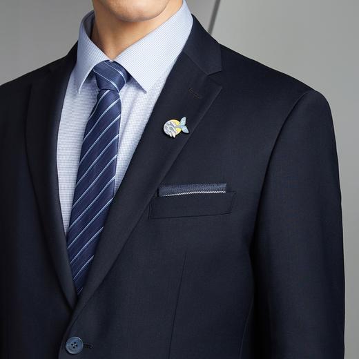 【三防面料】柒牌男士西装2024春季新款面试新郎结婚礼服西服外套	126C70020 商品图4