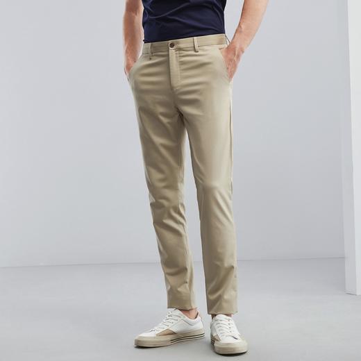 【含竹纤维】柒牌休闲长裤男春季新款时尚百搭舒适透气直筒裤	124H72120 商品图1