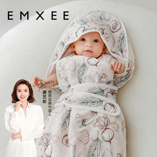 【新客福利】EMXEE嫚熙婴童纱罗夹棉抱被 商品图7