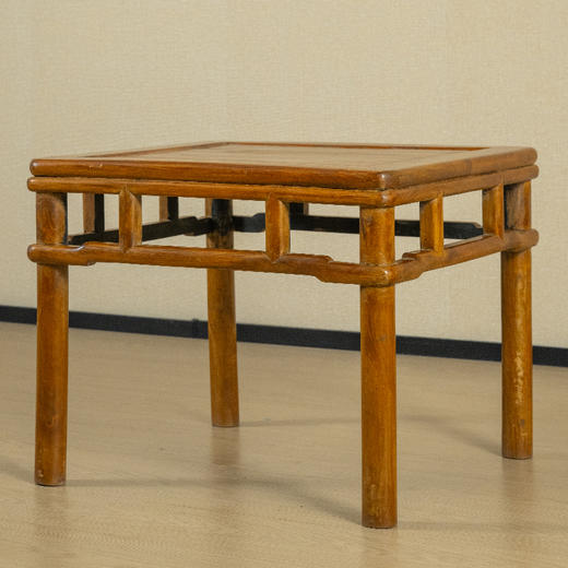 二十世纪 黄花梨圆包圆罗锅枨矮栳禅凳 商品图4