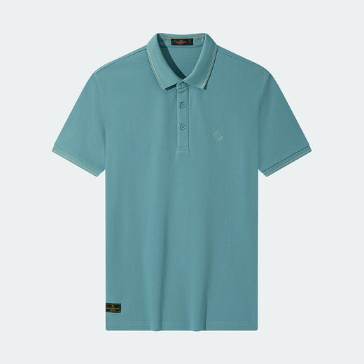 【凉感索罗纳】柒牌polo衫男士短袖夏季薄款时尚休闲翻领上衣	124T70200 商品图4