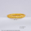 【限时克减150元】足金999.9 古法实心固口心上花錾刻卷草纹圈戒（面宽约1.8-2.2mm）(AIGFJZ00059)（预售产品下单后不退款不退货不换货不补差价 商品缩略图3