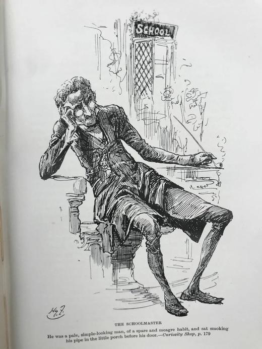 1910年 狄更斯《老古玩店》 32幅插图 漆布精装32开 商品图11