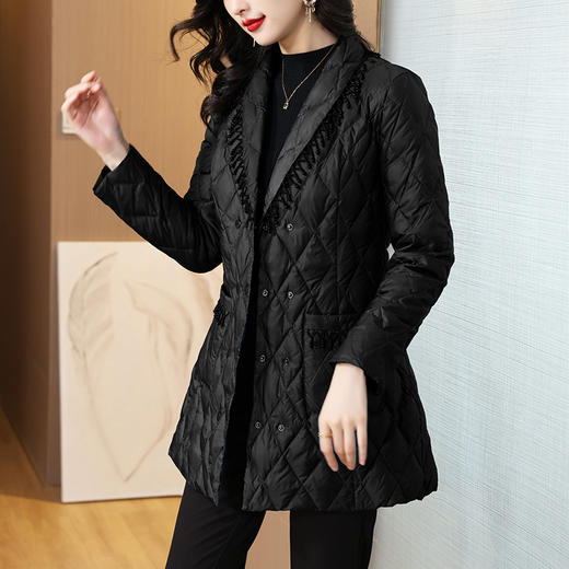 秋冬新款衬衫轻薄中长款棉服女冬装女保暖小款冬季外套KQL-422H2269 商品图3