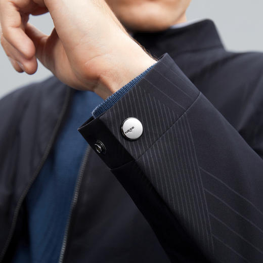 【几何印花】柒牌夹克男秋冬新款时尚休闲防风立领茄克衫外套	125K70150 商品图2