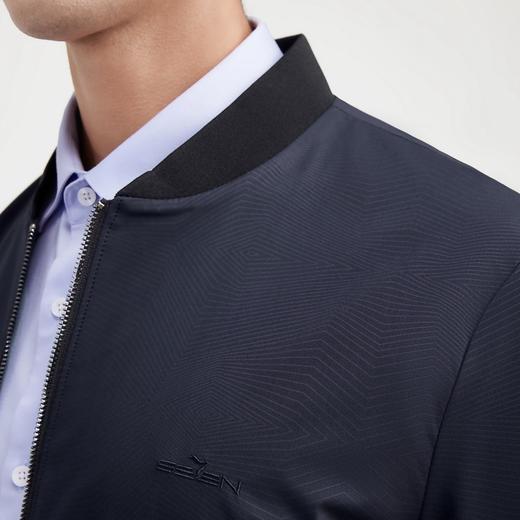 【特价】柒牌男士外套春秋季新款长袖棒球领夹克时尚休闲中青年男装茄克衫	124K70010 商品图2