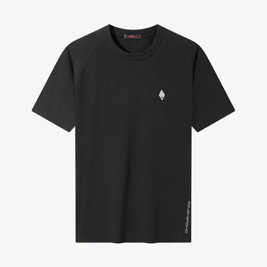 柒牌男士短袖t恤夏季薄款运动休闲中青年插肩袖圆领套头上衣	124T71330 商品图4