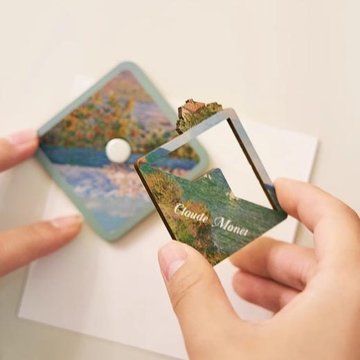 MFA波士顿美术博物馆莫奈系列 印象派昂蒂布下午的景色木质旋转冰箱贴 商品图2