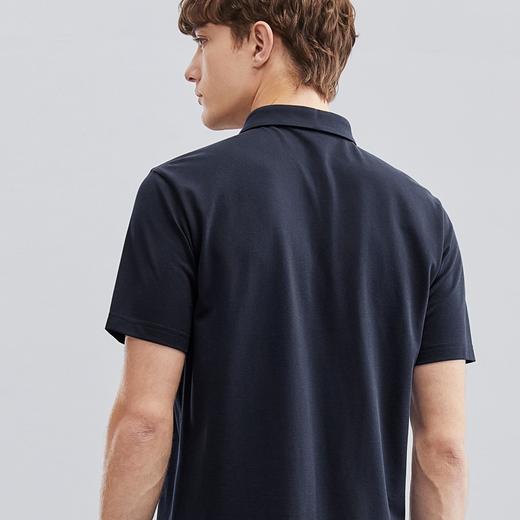 【3A抗菌/2A防螨】柒牌polo衫男短袖夏季新款时尚休闲多色翻领T恤	124T70060 商品图3